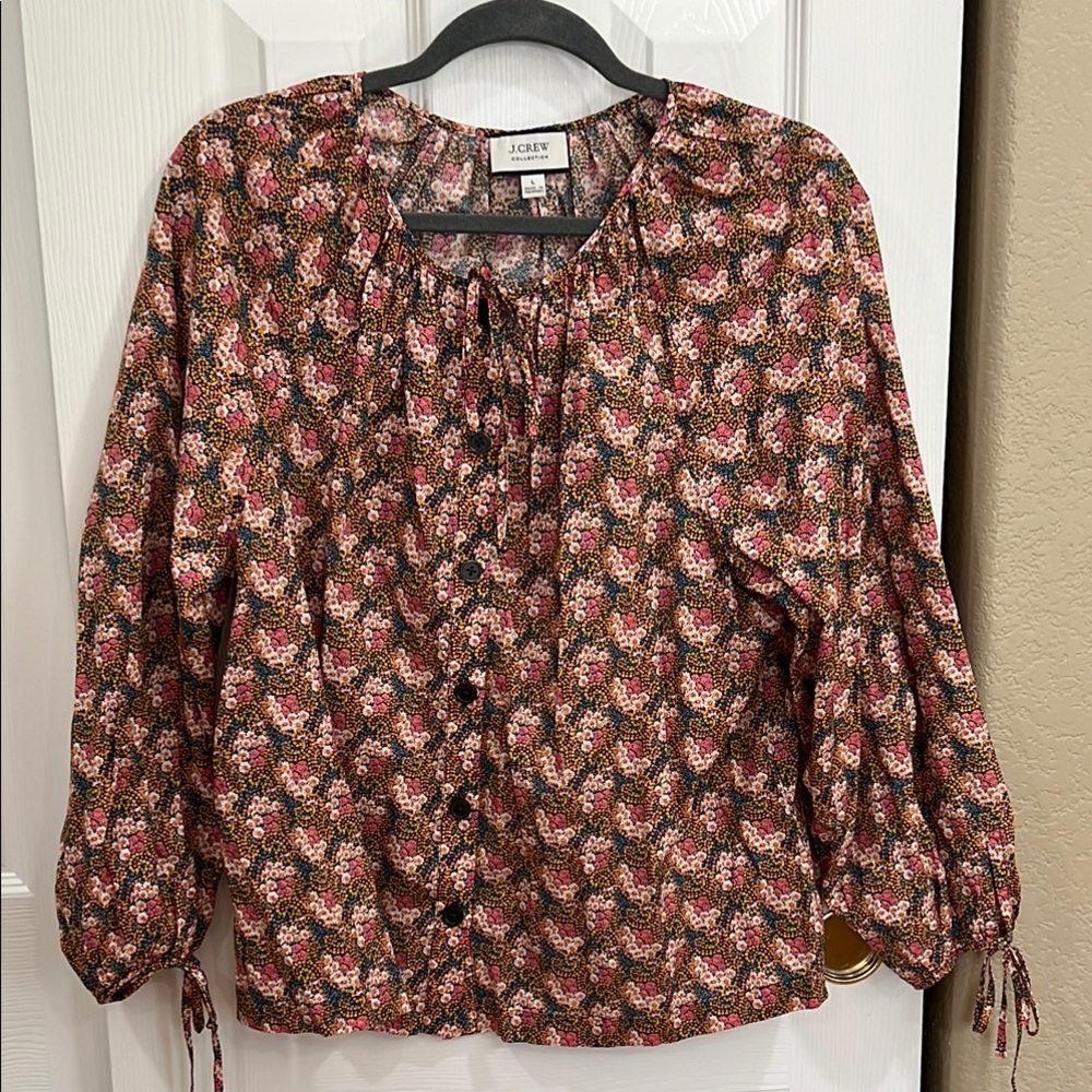 J. Crew reimagined collection Blouse size large